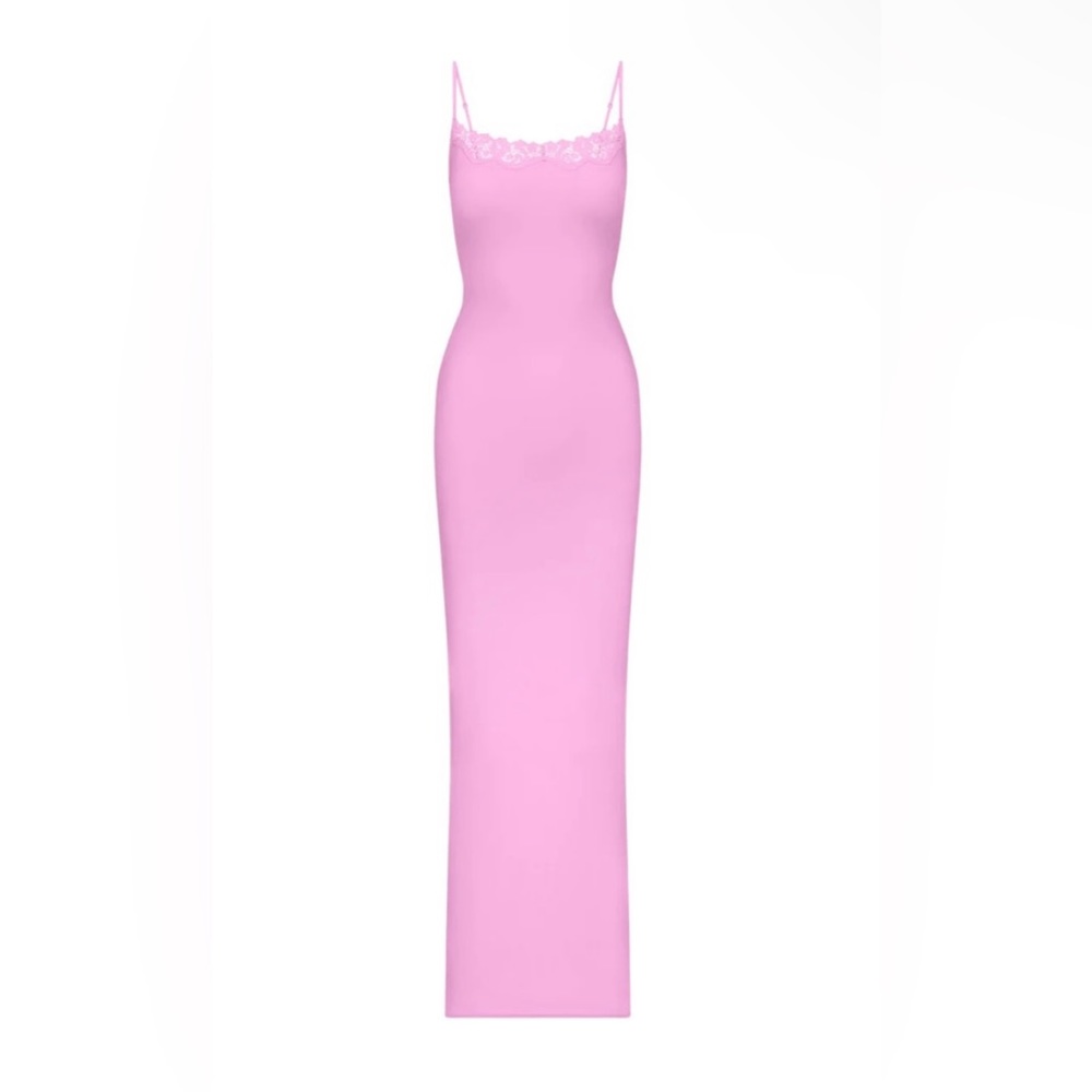 RARE NWT SKIMS PETAL LACE LONG SLIP DRESS